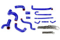 HPS Performance High Temp Reinforced Silicone Radiator Heater and Water Hose Coolant Hose Kit Blue 57-1209-BLUE