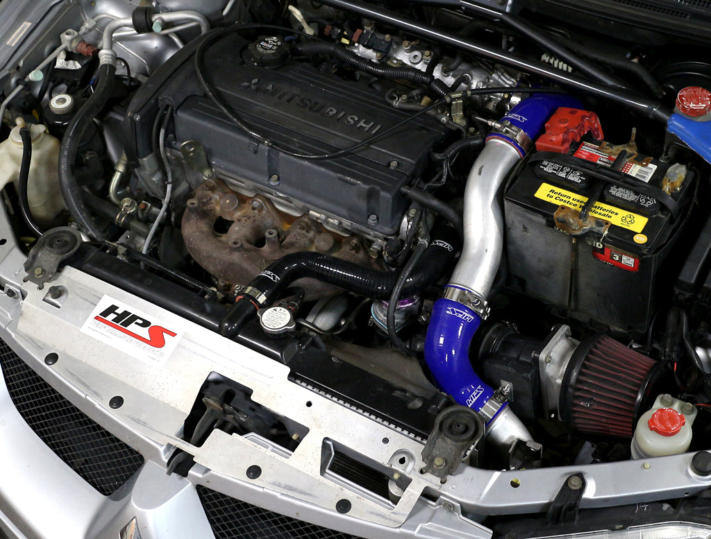 HPS Performance High-Temp Reinforced Silicone Intercooler Hose Boots Kit (Black) - Mitsubishi Lancer EVO 8 9 MR US-Spec (2003-2007)