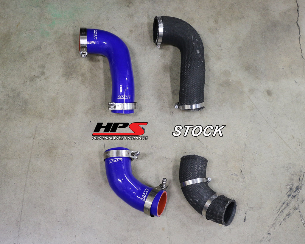 HPS Performance High Temp Reinforced Silicone Intercooler Hose Boots Kit, Black, 57-1227-BLK