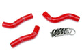 HPS Performance High Temp Reinforced Silicone Radiator Coolant Hose Kit Red 57-1248-RED