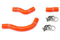 HPS Performance High Temp Reinforced Silicone Radiator Coolant Hose Kit Orange 57-1250-ORG