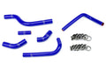 HPS Performance High Temp Reinforced Silicone Radiator Coolant Hose Kit Blue 57-1252-BLUE