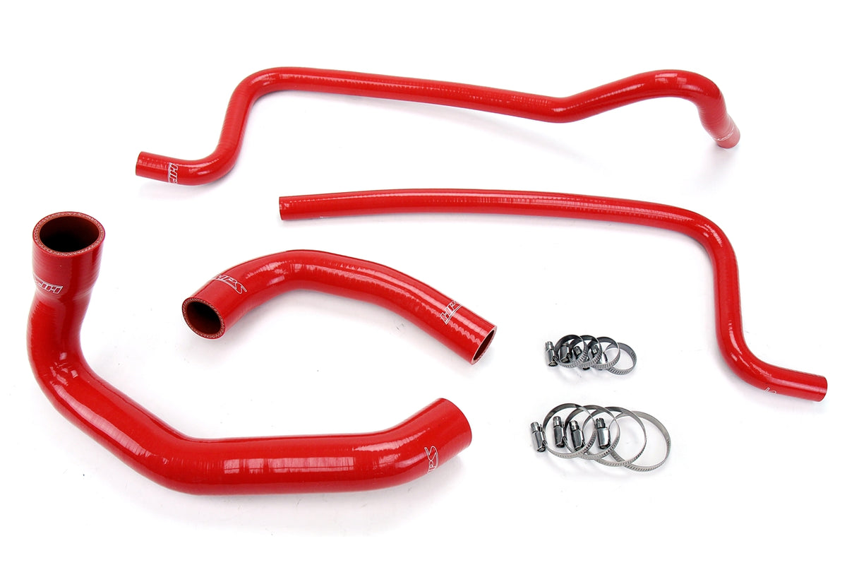 HPS Performance High Temp Reinforced Silicone Radiator and Heater Coolant Hose Kit Red 57-1292-RED