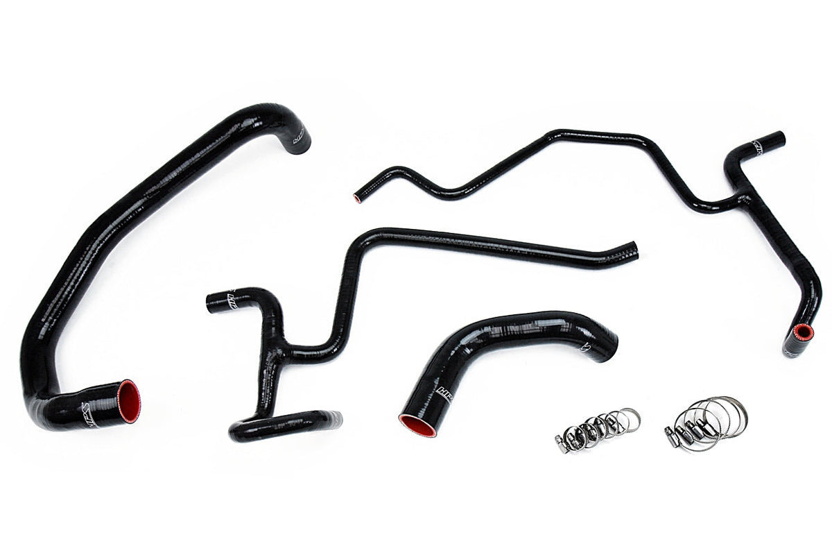 HPS Performance High Temp Reinforced Silicone Radiator and Heater Coolant Hose Kit Black 57-1326-BLK