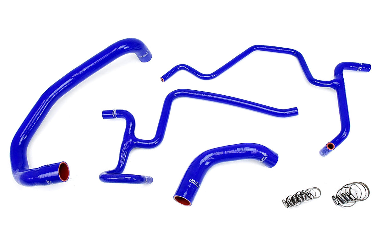 HPS Performance High Temp Reinforced Silicone Radiator and Heater Coolant Hose Kit Blue 57-1326-BLUE