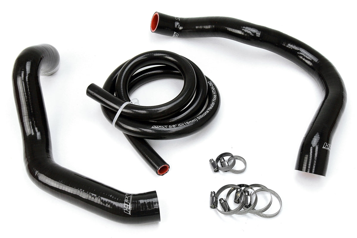 HPS Performance High Temp Reinforced Silicone Radiator and Heater Coolant Hose Kit Black 57-1338-BLK
