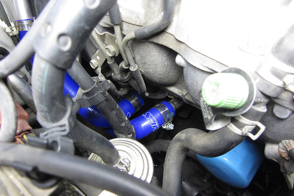 HPS Performance High Temp Reinforced Silicone Heater Coolant Hose Kit, Blue, 57-1397-BLUE
