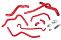 HPS Performance High Temp Reinforced Silicone Radiator and Heater Coolant Hose Kit Red 57-1400-RED