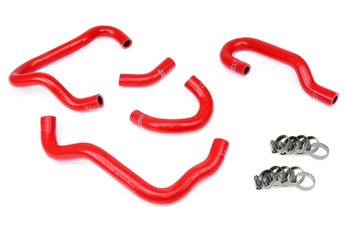 HPS Performance High Temp Reinforced Silicone Heater Coolant Hose Kit Red 57-1415-RED