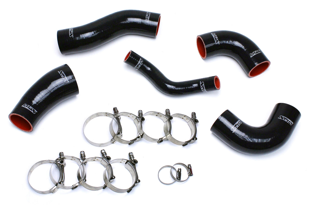 HPS Performance High Temp Reinforced Silicone Intercooler Hose Boots Kit Black 57-1420-BLK