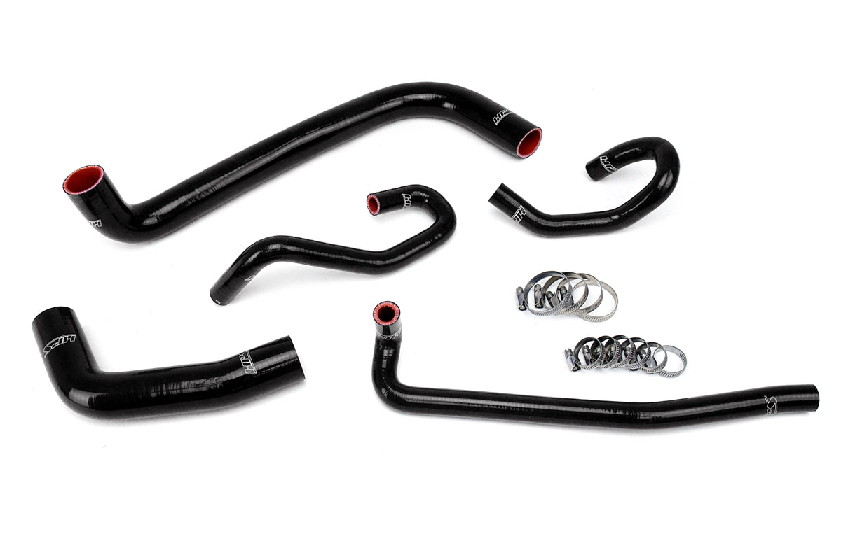 HPS Performance High Temp Reinforced Silicone Radiator and Heater Coolant Hose Kit Black 57-1425-BLK