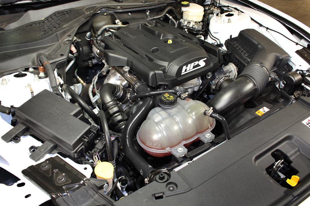 HPS Performance High-Temp Reinforced Silicone Radiator and Heater Coolant Hose Kit (Black) - Ford Mustang Ecoboost (2015-2019)