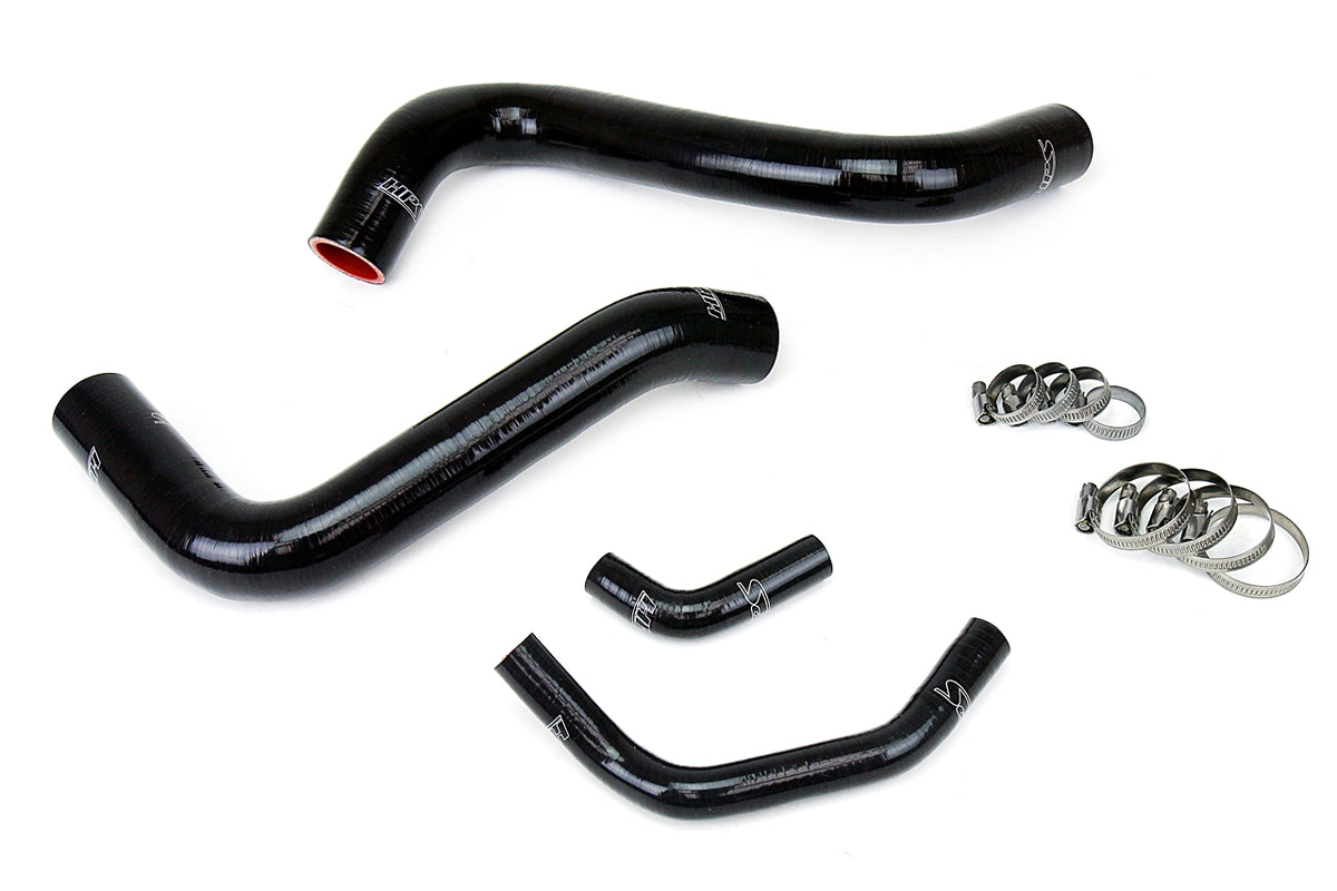 HPS Performance High Temp Reinforced Silicone Radiator Coolant Hose Kit Black 57-1467R-BLK