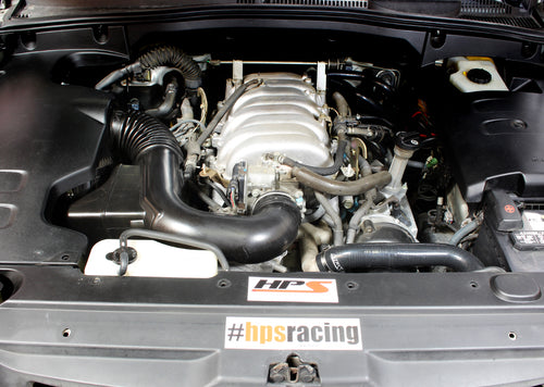 HPS Performance High Temp Reinforced Silicone Radiator Coolant Hose Kit, Black, 57-1467R-BLK