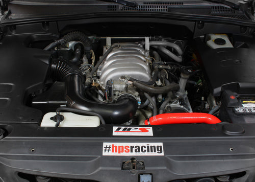 HPS Performance High Temp Reinforced Silicone Radiator Coolant Hose Kit, Red, 57-1467R-RED