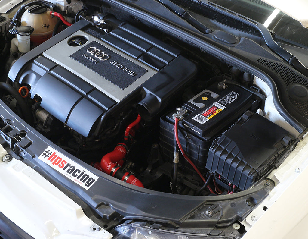 HPS Performance High-Temp Reinforced Silicone Radiator and Ancillary Coolant Hose Kit (Blue) - Audi A3 2.0T FSI / Volkswagen GTI 2.0T FSI / Volkswagen Jetta 2.0T FSI / Volkswagen EOS 2.0T FSI (2006-2008 / 2006-2008 / 2006-2008 / 2007-2009)