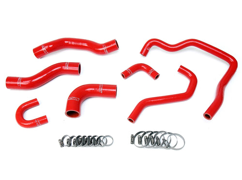 HPS Performance High Temp Reinforced Silicone Radiator and Heater Coolant Hose Kit Red 57-1478-RED