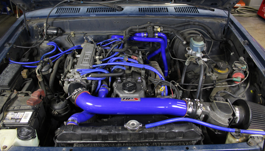 HPS Performance High-Temp Reinforced Silicone Radiator and Heater Coolant Hose Kit (Red) - Toyota 4Runner 22RE Non EFI Left Hand Drive / Toyota Pickup 22RE Non EFI Left Hand Drive (1989-1995)