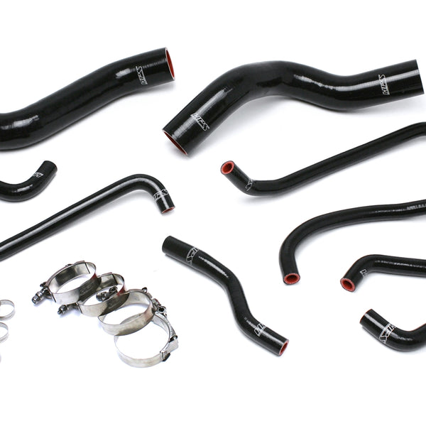 HPS Performance High Temp Reinforced Silicone Radiator and Heater Coolant Hose Kit Black 57-1503-BLK