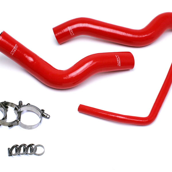 HPS Performance High Temp Reinforced Silicone Radiator Coolant Hose Kit Red 57-1503R-RED