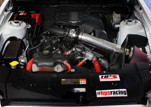 HPS Performance High Temp Reinforced Silicone Radiator and Heater Coolant Hose Kit, Red, 57-1506-RED