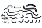 HPS Performance High Temp Reinforced Silicone Radiator and Heater Coolant Hose Kit Black 57-1516-BLK