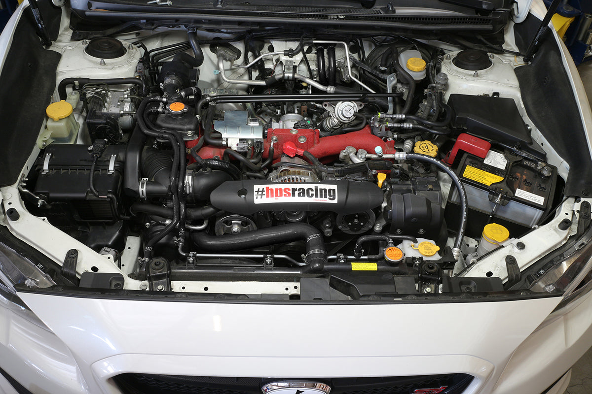 HPS Performance High-Temp Reinforced Silicone Radiator and Heater Coolant Hose Kit (Black) - Subaru WRX STI (2015-2021)