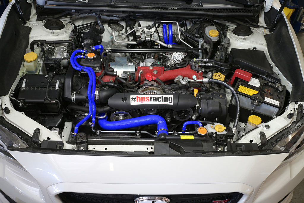 HPS Performance High-Temp Reinforced Silicone Radiator and Heater Coolant Hose Kit (Blue) - Subaru WRX STI (2015-2021)