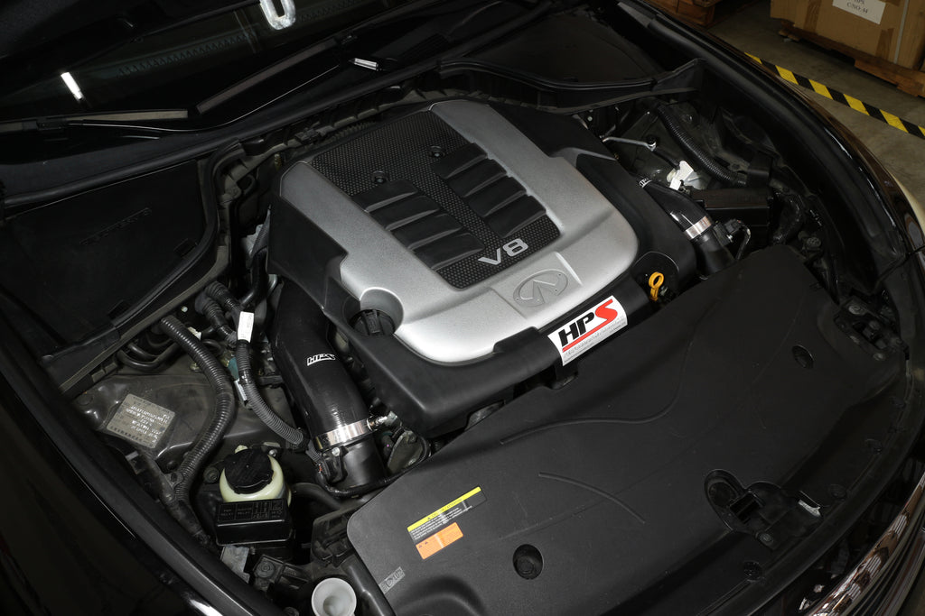 HPS Performance High Temp Reinforced Silicone Air Intake Hose Kit, Black, 57-1517-BLK