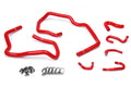 HPS Performance High Temp Reinforced Silicone Heater Coolant Hose Kit Red 57-1547-RED