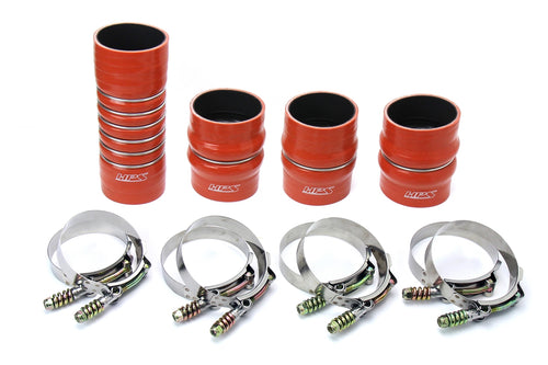HPS Performance Ultra High Temp Aramid Reinforced Silicone Intercooler Hose Boots Kit Orange 57-1568