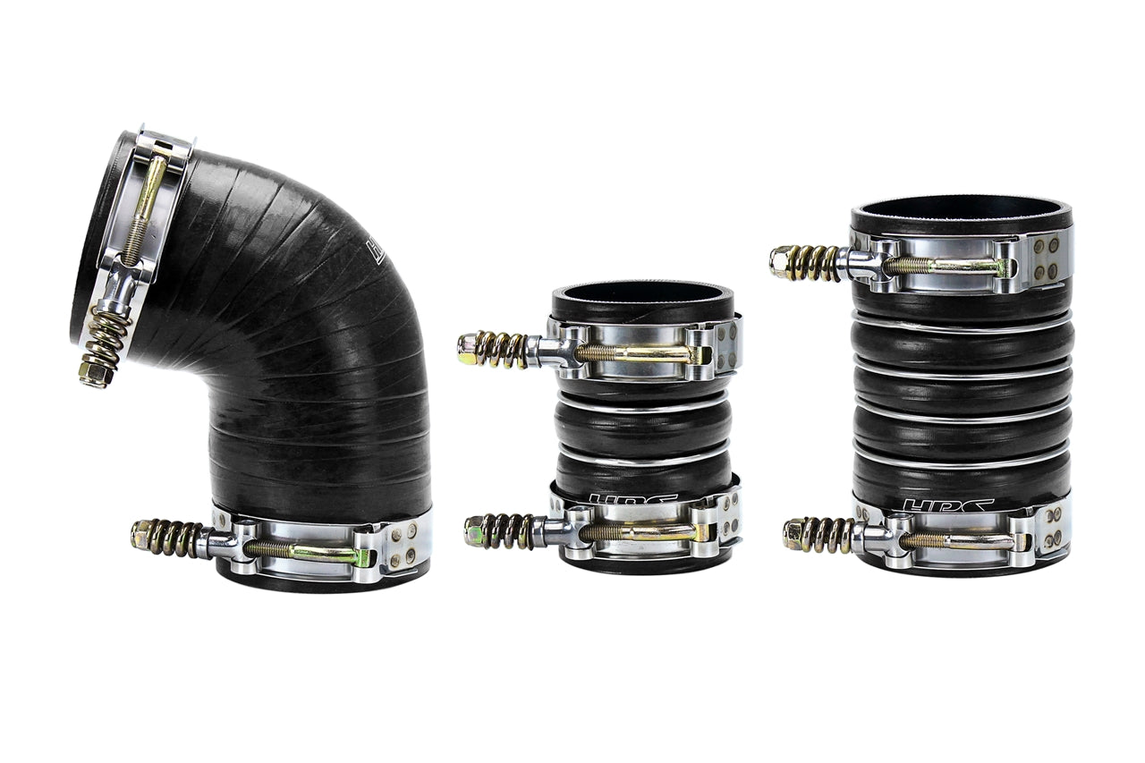 HPS Performance Ultra High Temp Aramid Reinforced Silicone Intercooler Hose Boots Kit Black 57-1573-BLK
