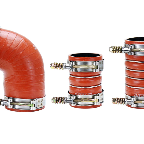 HPS Performance Ultra High Temp Aramid Reinforced Silicone Intercooler Hose Boots Kit Orange 57-1573