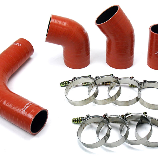 HPS Performance Ultra High Temp Aramid Reinforced Silicone Intercooler Hose Boots Kit Orange 57-1575