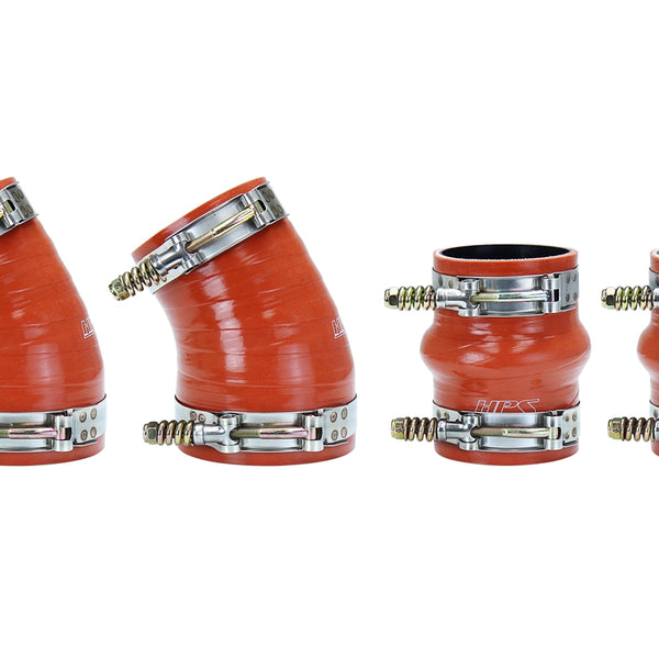 HPS Performance Ultra High Temp Aramid Reinforced Silicone Intercooler Hose Boots Kit Orange 57-1576