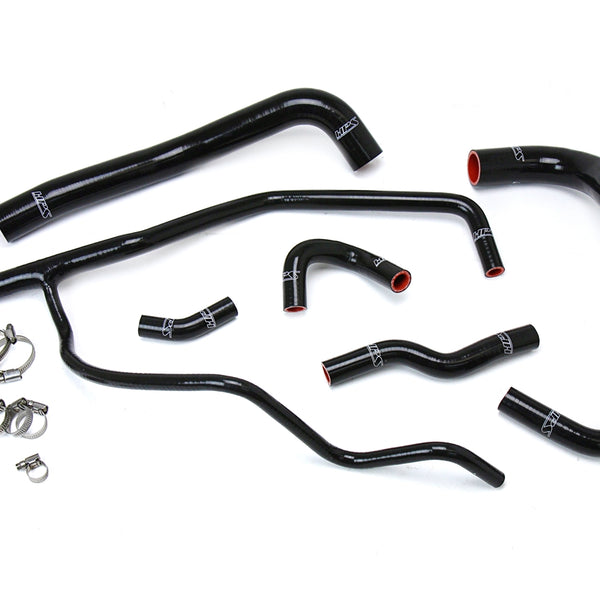 HPS Performance High Temp Reinforced Silicone Radiator and Heater Coolant Hose Kit Black 57-1583-BLK
