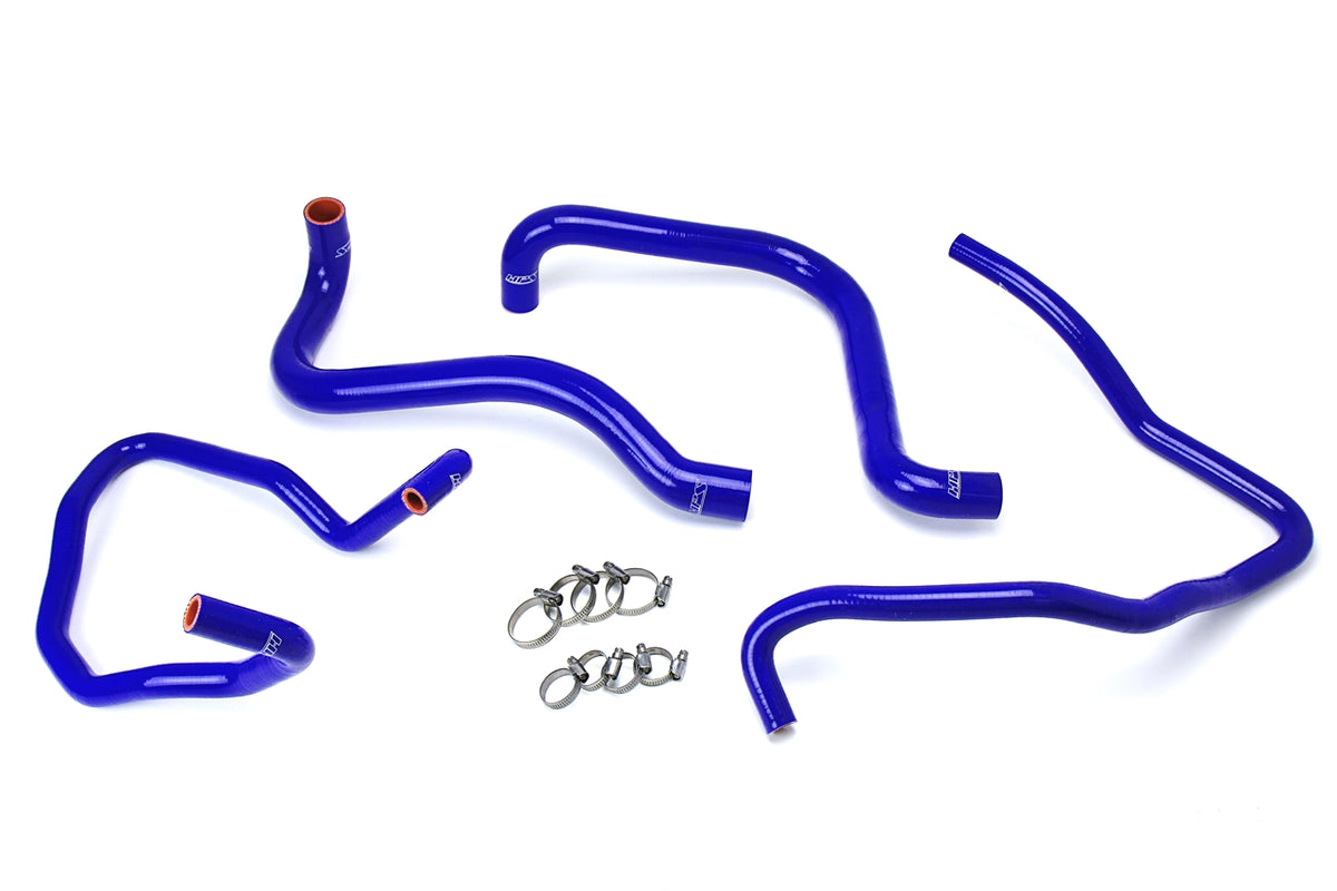 HPS Performance High Temp Reinforced Silicone Radiator and Heater Coolant Hose Kit Blue 57-1589-BLUE
