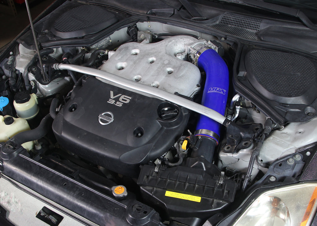 HPS Performance High Temp Reinforced Silicone Air Intake Hose Kit, Blue, 57-1591-BLUE