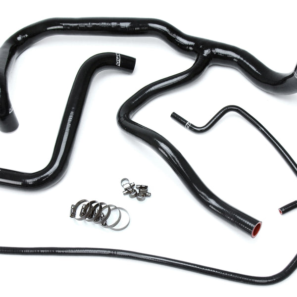 HPS Performance High Temp Reinforced Silicone Radiator Coolant Hose Kit Black 57-1594R-BLK
