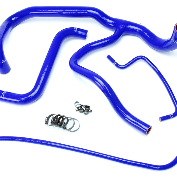 HPS Performance High Temp Reinforced Silicone Radiator Coolant Hose Kit Blue 57-1594R-BLUE