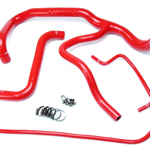 HPS Performance High Temp Reinforced Silicone Radiator Coolant Hose Kit Red 57-1594R-RED