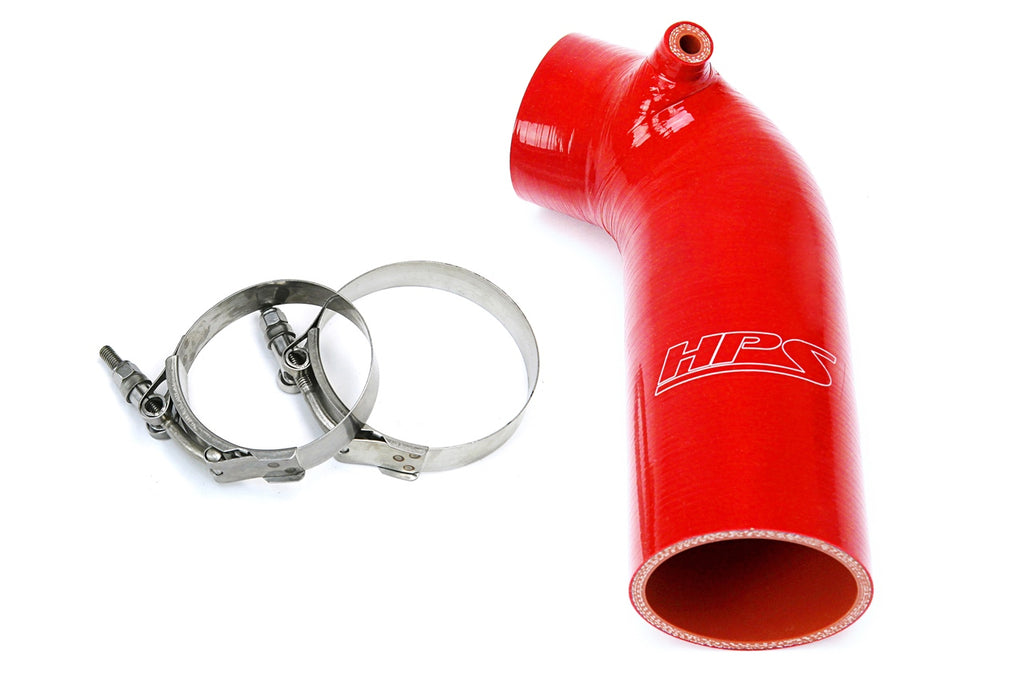 HPS Performance High Temp Reinforced Silicone Air Intake Hose Kit Red 57-1596-RED
