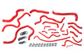 HPS Performance High Temp Reinforced Silicone Radiator and Heater Coolant Hose Kit Red 57-1608-RED