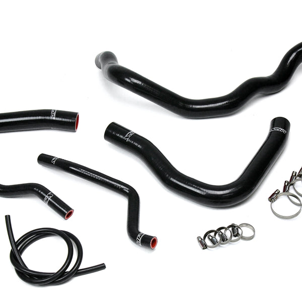 HPS Performance High Temp Reinforced Silicone Radiator and Heater Coolant Hose Kit Black 57-1609-BLK