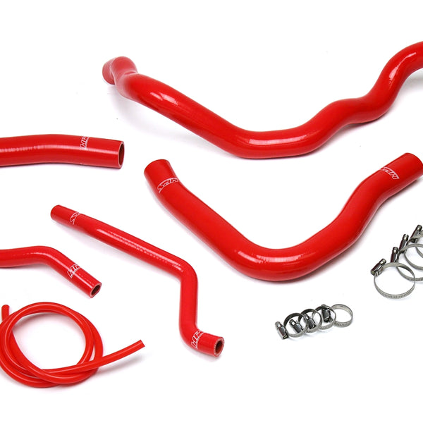 HPS Performance High Temp Reinforced Silicone Radiator and Heater Coolant Hose Kit Red 57-1609-RED