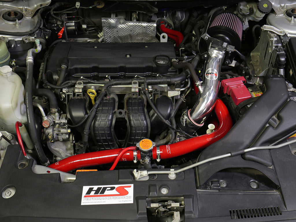 HPS Performance High-Temp Reinforced Silicone Radiator and Heater Coolant Hose Kit (Red) - Mitsubishi Lancer DE ES GTS (2008-2017)
