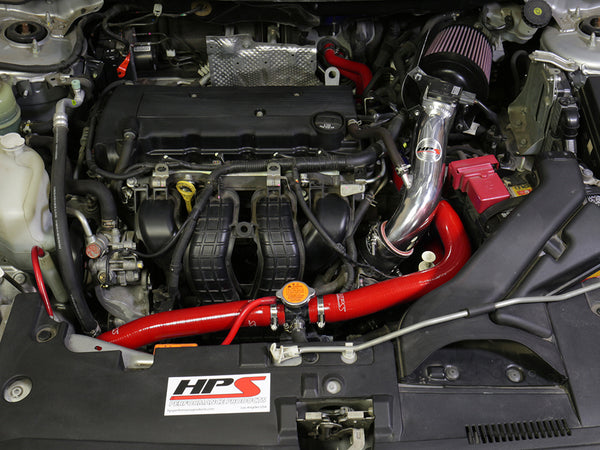 HPS Performance High Temp Reinforced Silicone Radiator and Heater Coolant Hose Kit, Red, 57-1609-RED