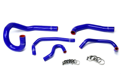HPS Performance High Temp Reinforced Silicone Radiator and Heater Coolant Hose Kit Blue 57-1612-BLUE