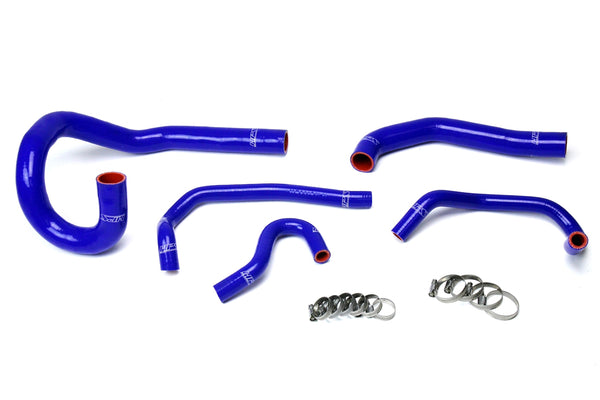 HPS Performance High Temp Reinforced Silicone Radiator and Heater Coolant Hose Kit Blue 57-1612-BLUE