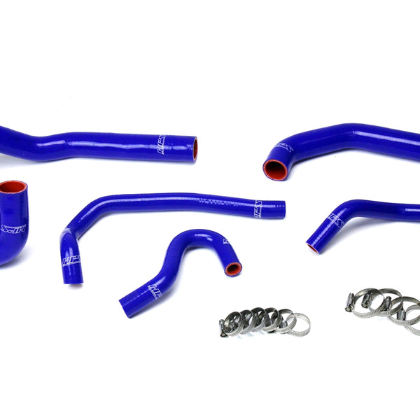 HPS Performance High Temp Reinforced Silicone Radiator and Heater Coolant Hose Kit Blue 57-1612-BLUE